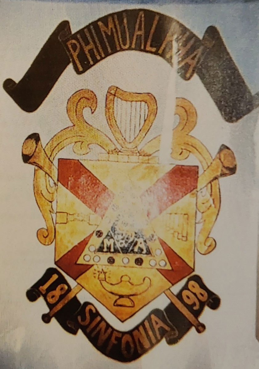Casavant allowed fraternity members to paint the Phi Mu Alpha insignia on his basement wall in the 1990s. 