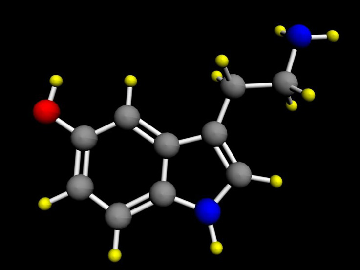 computer generated image of molecular structure