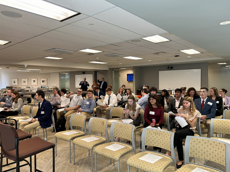 Students during BNY Panel Discussion