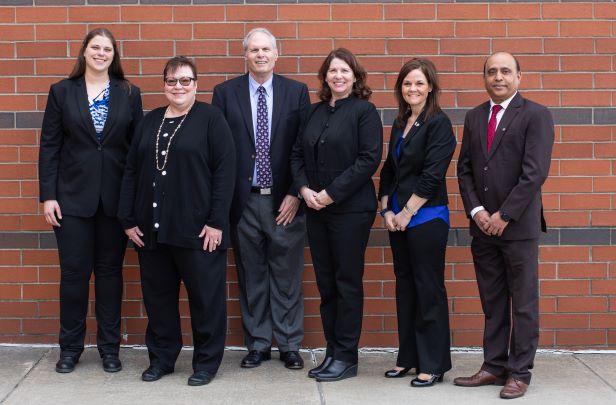 Kathryn Alderman, Regina Stover ’75, Dennis Stover ’76, Stover Speaker Sherry Ulsh ’81, Amy Cook, Prashanth Bharadwaj