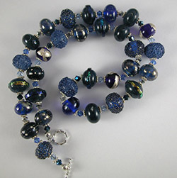 Handmade Bead Necklace, “Beyond the Sky”