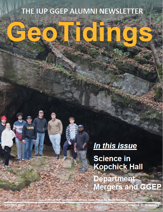 cover of geotidings newsletter