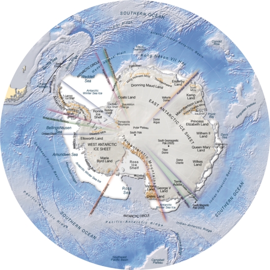 Map of Antarctica