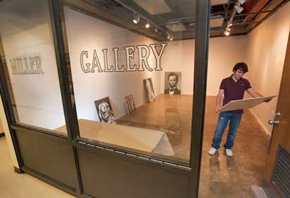 Student plans exhibit in Miller Gallery