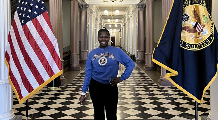 Semester in the Spotlight: Kiyana Tucker's Internship at the White House