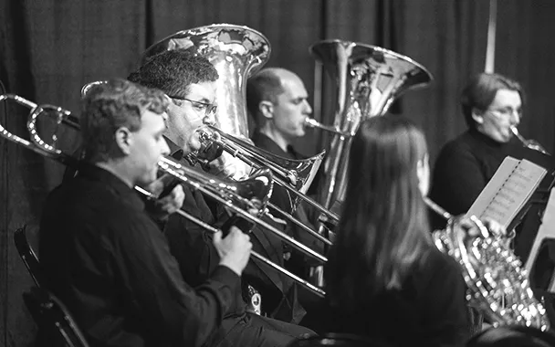 Graduation Brass Emsemble playing