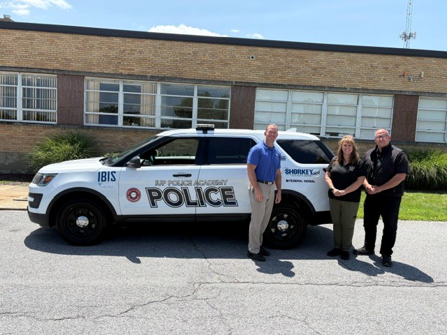 IUP Criminal Justice Training Center Receives Donation of Retired Police Vehicle