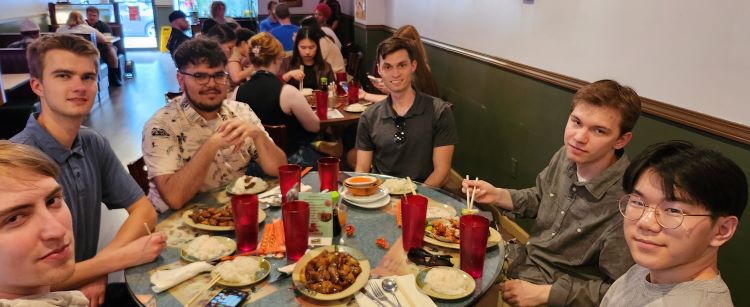 Chinese Program Participants dining at Chinese restaurant