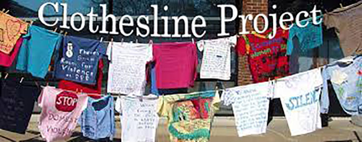 Clothesline Project: image of shirts on a clothesline