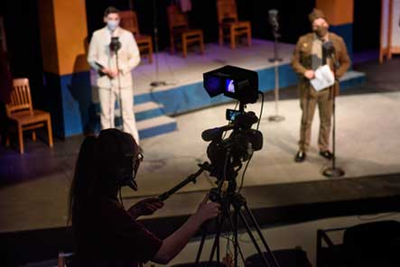 Photo of a theater during a production