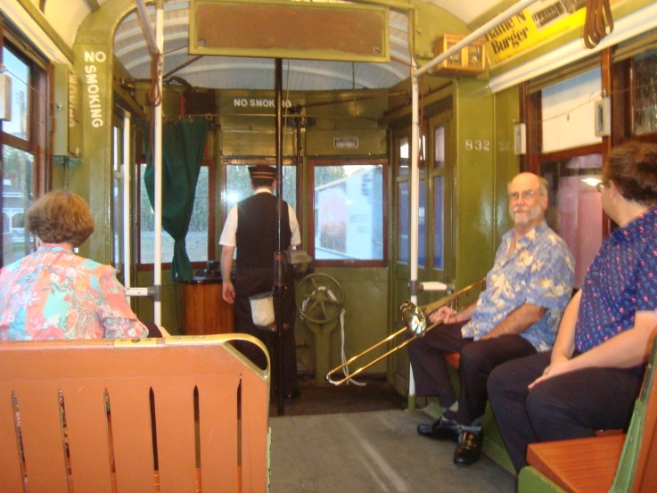 Trombones at Trolley Museum