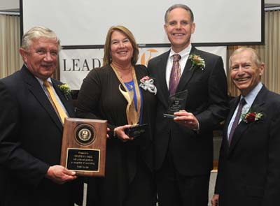 Leader's Circle Awards: From left: Don White, Michelle Fryling, Jonathan Mack, and David Werner