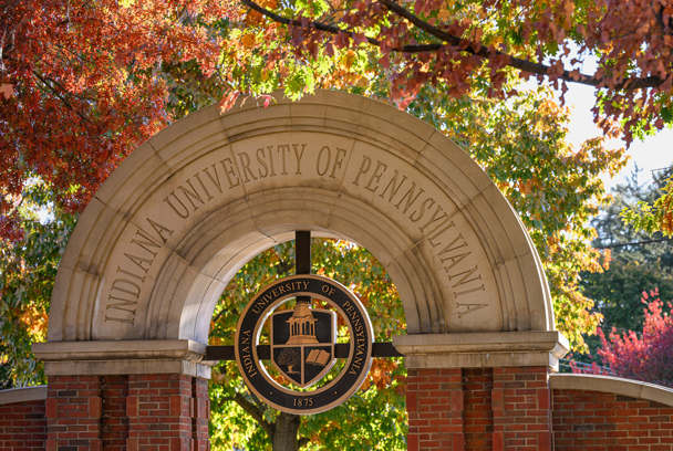 IUP seal archway