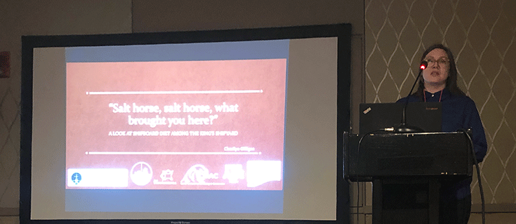 Cher Gilligan presenting at 2020 Conference on Historical and Underwater Archaeology Cher Gilligan presenting at 2020 Conference on Historical and Underwater Archaeology