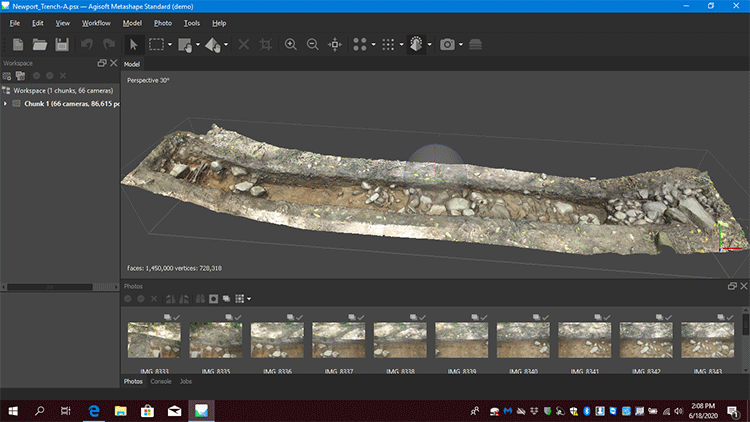 Newport Trench 1 photogrammetry model Newport Trench 1 photogrammetry model