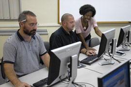 Graduate Students in Computer Lab Graduate Students in Computer Lab