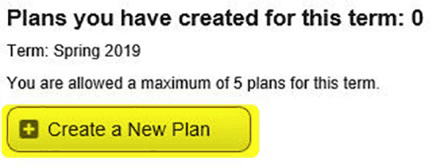 After selecting Continue, choose Create a New Plan