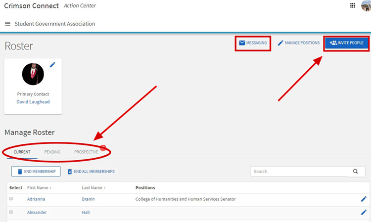 Click on Invite People in the top-right corner Click on Invite People in the top-right corner